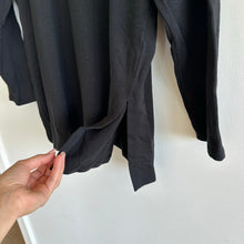 Load image into Gallery viewer, Eileen Fisher Stretch Jersey Knit Crew Neck Long Top Black M
