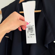 Load image into Gallery viewer, Boss Hugo Boss Canymea Runway Edition Cinch Waist Long Duster Vest Black NWT
