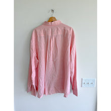 Load image into Gallery viewer, Vineyard Vines Linen Embroidered Long Sleeve Button Up Shirt Pink XXL

