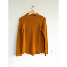 Load image into Gallery viewer, Madewell Northfield Mock Neck Ribbed Knit Pullover Sweater Brown XS
