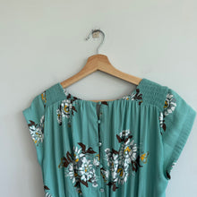 Load image into Gallery viewer, Free People All I Got Floral Printed Tiered Silhouette Maxi Dress Turquoise 4
