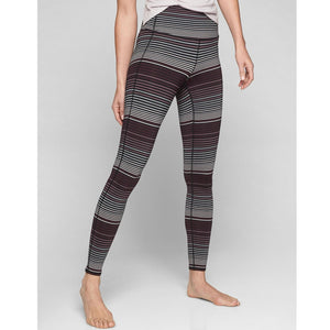 Athleta High Rise Expanse Stripe Chaturanga Tight in Cassis S