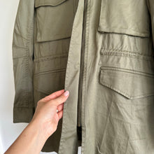Load image into Gallery viewer, Sanctuary Otis Zip Up Drawcord Waist Outdoor Utility Jacket Green S
