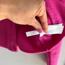 Load image into Gallery viewer, J. Crew Cotton Lady Ribbed Crew Neck Cropped Long Sleeve Cardigan Pink M

