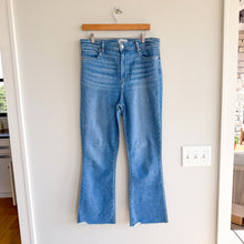 Load image into Gallery viewer, Paige Claudine Darling With Siesta Frayed Hem Denim Flared Jeans Blue 31
