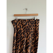 Load image into Gallery viewer, Commense Slim Leopard Print Maxi Skirt Brown Black XL NWT
