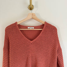 Load image into Gallery viewer, Madewell Breezeway Open-Knit V-Neck Pullover Sweater Pink XXS
