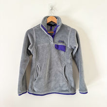Load image into Gallery viewer, Patagonia Re-Tool Snap-T Fleece Pullover Jacket Gray XS

