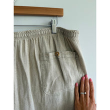 Load image into Gallery viewer, La Bottega di Brunella Linen Drawcord Waist Cargo Shorts Cream XL
