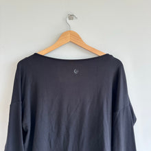 Load image into Gallery viewer, JJ Winks Layered Draped Sweatshirt Black NWT
