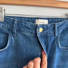 Load image into Gallery viewer, Triarchy Organic Cotton Denim Ms Fonda High Rise Wide Leg Jeans Blue 29
