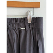 Load image into Gallery viewer, Vuori Villa High Rise Pleated Front Wide Leg Trouser Pants Black L VW4086
