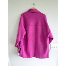 Load image into Gallery viewer, IRO Bardak Snap Button Wool Blend Oversized Shacket Fuschia Pink 36
