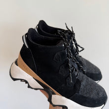 Load image into Gallery viewer, Sorel Kinetic Impact Caribou Waterproof Lace Up Ankle Boots Black 9
