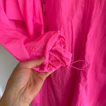 Load image into Gallery viewer, American Vintage Ikino Zip Fly Mid Length Hooded Rain Coat Acid Pink 4-6 NWT
