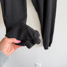 Load image into Gallery viewer, Aviator Nation Logo Rainbow Striped Trim Cropped Hoodie Set Black M
