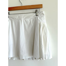 Load image into Gallery viewer, Athleta Advantage Backspin Pleated Mini Activewear Tennis Skort White M
