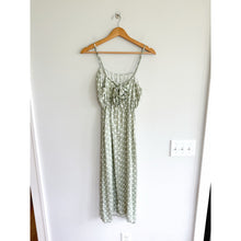 Load image into Gallery viewer, Anthropologie Polka Dot Layered Ruffles Sleeveless Maxi Dress Green S NWT
