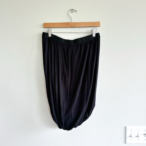 T by Alexander Wang Bubble Hem High Rise Pull On Pencil Skirt Black L
