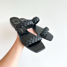 Load image into Gallery viewer, Dolce Vita Double Braided Strap Square Toe Sandals Black 9
