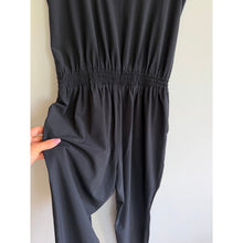 Load image into Gallery viewer, Athleta Roaming Sleeveless Scoop Neck Jumpsuit Black 8
