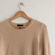 Load image into Gallery viewer, Charter Club 100% Cashmere Crew Neck Pullover Sweater Tan L
