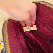 Load image into Gallery viewer, Kate Spade Pebbled Leather McCall Street Carli Doom Satchel with Tassel Plum
