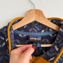 Load image into Gallery viewer, Patagonia Rare Synchilla Snap-T Geometric Pullover Tundra Cluster Blue XXL
