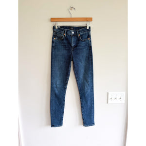 Citizens of Humanity Rocket Crop High-Rise Skinny Jeans Dark Wash 25