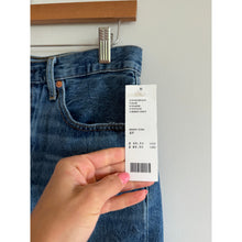 Load image into Gallery viewer, Levi's 501 High Rise Denim Button-Fly Bermuda Shorts Blue 27 NWT
