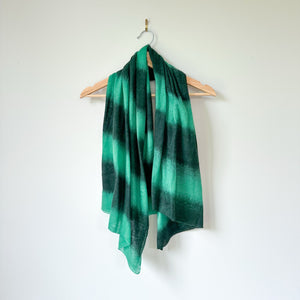 Kujten Scarf Daizy Feather Extra Large Cashmere Scarf Reef Green