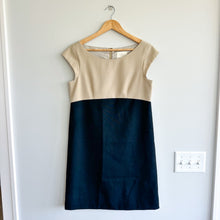 Load image into Gallery viewer, Kate Spade Maya Wool Colorblock Mini Shift Dress Cream/Black 6
