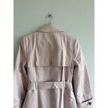 Load image into Gallery viewer, Express Double-Breasted Belted Outdoor Casual Trench Coat Blush Pink M NWT

