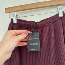 Load image into Gallery viewer, N:Philanthropy Revolve Reign Ribbed Pull On High Rise Pants Space Cherry XS
