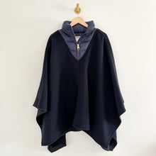 Load image into Gallery viewer, Chloé Quilted Shell-Paneled Wool-Blend Poncho Coat

