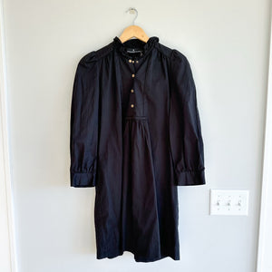 Pomander Place Claiborne 3/4 Sleeve Mini Shirt Dress Black M