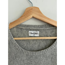 Load image into Gallery viewer, Lauren Moshi Cashmere Lip Graphic Knit Pullover Sweater Gray Silver XL
