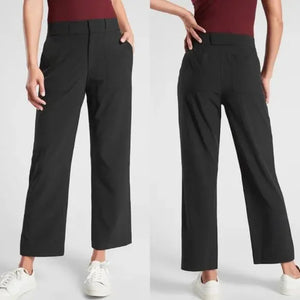 Athleta Tribeca Utility Crop Pant Black 10 NWT