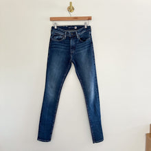 Load image into Gallery viewer, Levi&#39;s 721 Rare Capital E High Rise Skinny Jeans Blue 27
