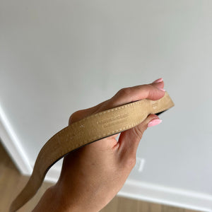Longchamp Patent Leather Belt Black OS