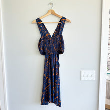 Load image into Gallery viewer, Anthropologie The Piper Bandeau Cutout Mini Sun Dress Blue L
