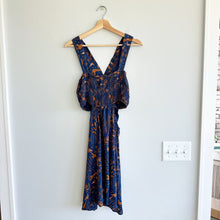 Load image into Gallery viewer, Anthropologie The Piper Bandeau Cutout Mini Sun Dress Blue L
