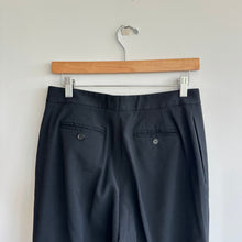 Load image into Gallery viewer, Dolce &amp; Gabbana Straight Leg Wool Blend Trouser Pants Black 46
