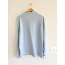 Load image into Gallery viewer, Peter Millar Crown Sport Perth Sugar Stripe Performance 1/4 Zip Sweatshirt Blue
