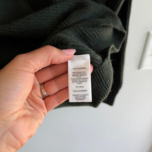 Load image into Gallery viewer, Vineyard Vines 100% Cashmere 1/4 Zip Leather Pullover Sweater Dark Green XL
