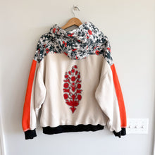 Load image into Gallery viewer, Free People Movement Final Call Buti Hoodie Sweatshirt Scarlet Black Floral S
