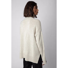 Load image into Gallery viewer, Zadig &amp; Voltaire Alma Knit Turtleneck Long Sleeve Pullover Sweater Gray L
