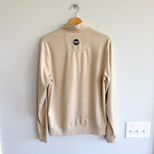 Load image into Gallery viewer, Waggle 1/2 Zip Mock Neck Long Sleeve Pullover Sweatshirt Cream S

