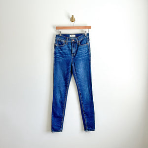 Madewell Tall 10" High-Rise Skinny Jeans in Wendover Wash 26T