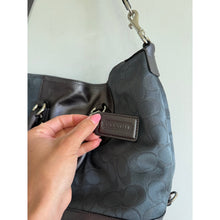 Load image into Gallery viewer, Coach Ashley Signature Sateen Dual Handle Leather Trim Shoulder Bag
